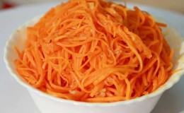 Useful properties and calorie content of grated carrots