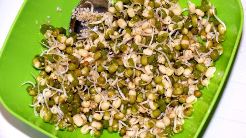 Isang tunay na paghahanap para sa mga pumapayat at mga hilaw na foodist: kung paano patubuin ang mung bean sa bahay at kung paano ito kainin ng tama