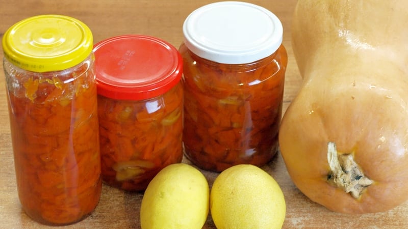 Le migliori ricette per preparare la marmellata di zucca per l'inverno: con miele, limone, albicocche secche, mele e altri additivi