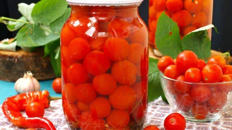 Die leckersten Rezepte für Kirschtomaten aus der Dose: die besten Winterzubereitungen aus Miniaturtomaten