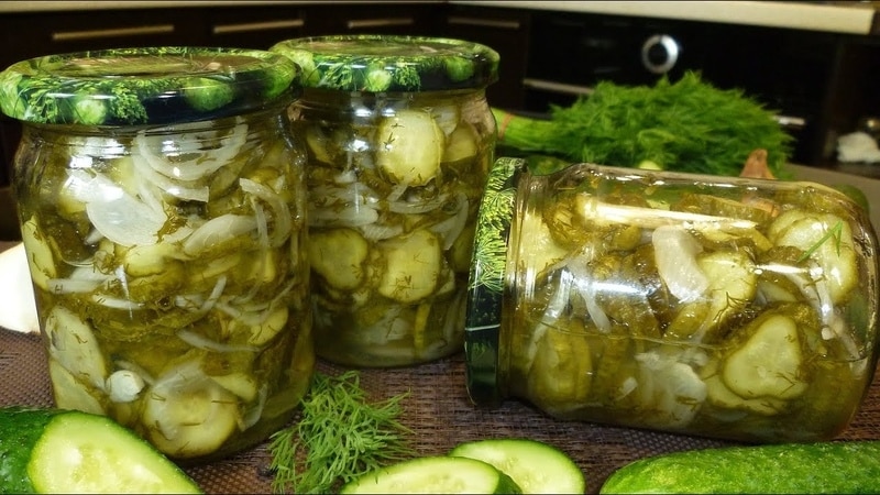 How to prepare pickled cucumbers in slices for the winter: the best recipes