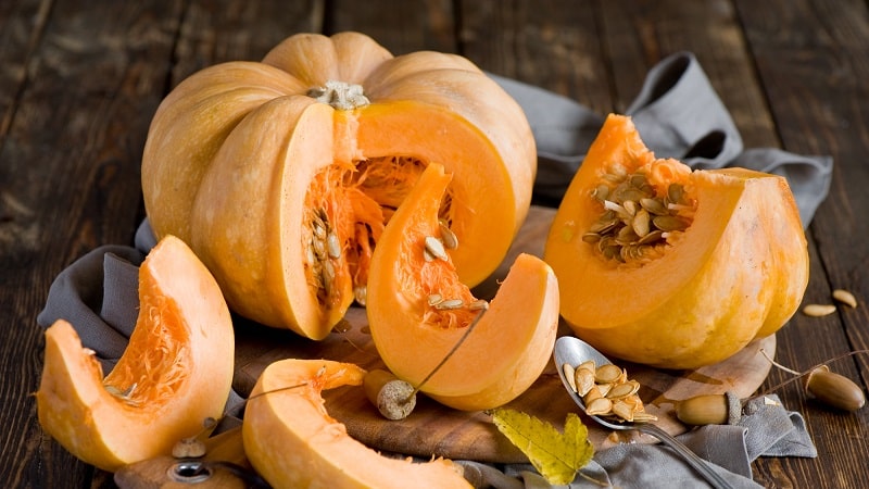 Características del cultivo de variedades de calabaza de frutos grandes.