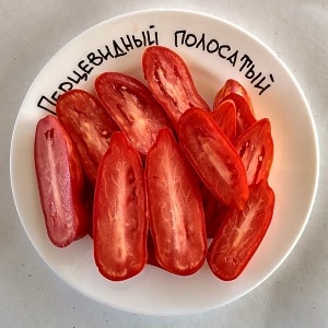 Una variedad exótica de tomates para verdaderos gourmets: tomates pimientos para ensaladas y conservas