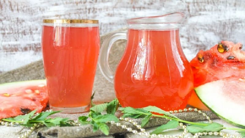 Cómo cocinar una compota de sandía sabrosa y saludable: las mejores recetas para una bebida refrescante y preparaciones para el invierno.