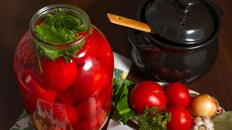 Le 10 migliori ricette per marinare i pomodori in botte, caratteristiche della preparazione dei contenitori e della conservazione dei sottaceti già pronti