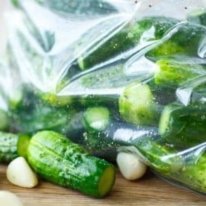 How to cook lightly salted cucumbers in a bag quickly and tasty