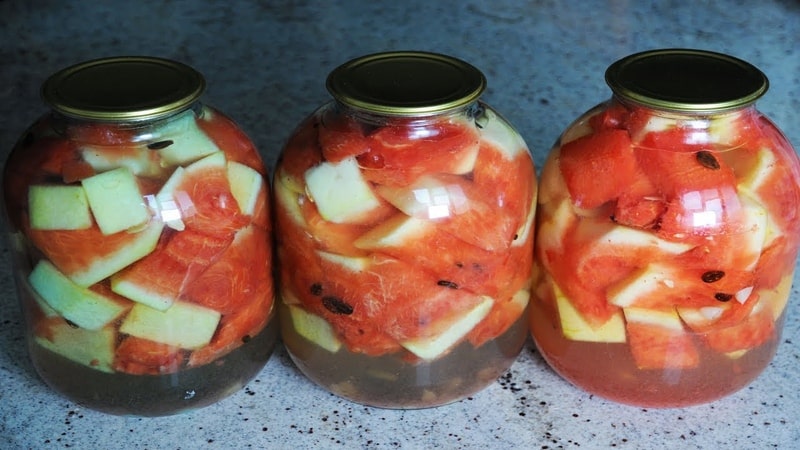 Como preparar deliciosas melancias com aspirina em potes para o inverno