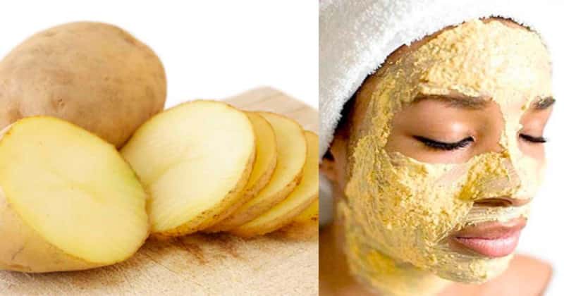 Effet étonnant du masque facial à la pomme de terre crue