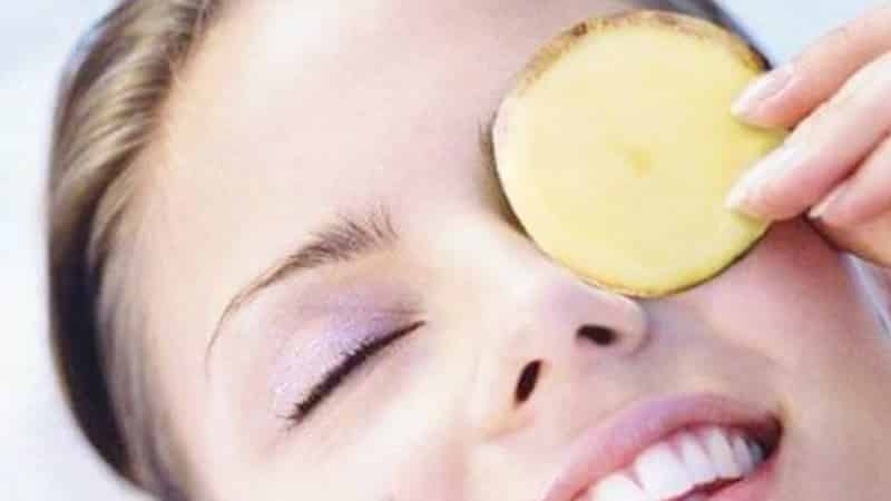 Recipes for making homemade potato face masks against wrinkles