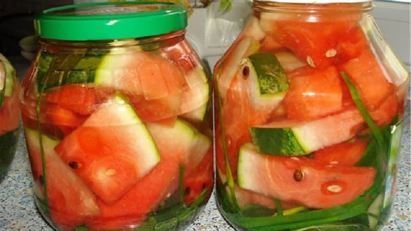 The most delicious recipes for watermelons for the winter in jars with citric acid