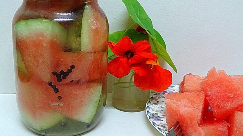 The most delicious recipes for watermelons for the winter in jars with citric acid