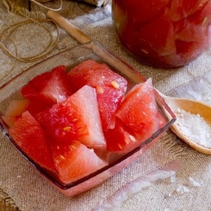 Simple and quick recipes for the winter: pickled watermelons in 3 liter jars