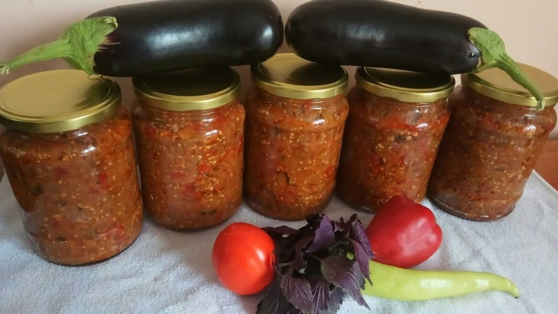 How to properly prepare eggplant caviar without vinegar for the winter at home