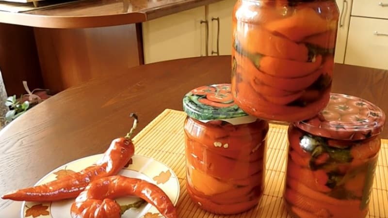 DIY savory snacks: preparing pickled hot peppers for the winter with butter