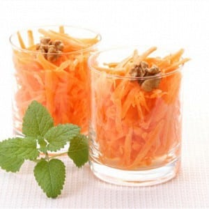 Useful properties and calorie content of grated carrots