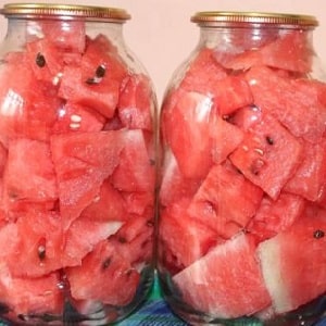 Recipes for canning watermelons with mustard for the winter