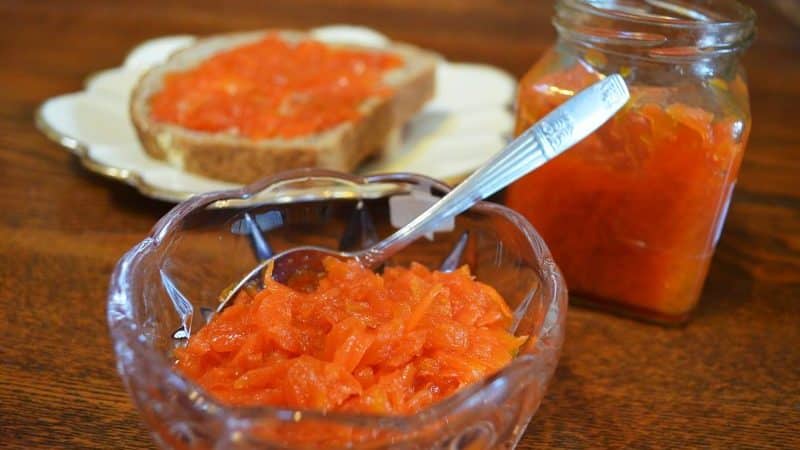 맛있고 건강한 당근잼 만드는 법: 최고의 요리법