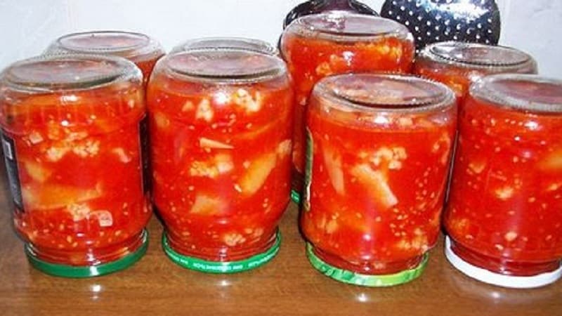 As melhores receitas de preparo de repolho com suco de tomate para o inverno sem esterilização