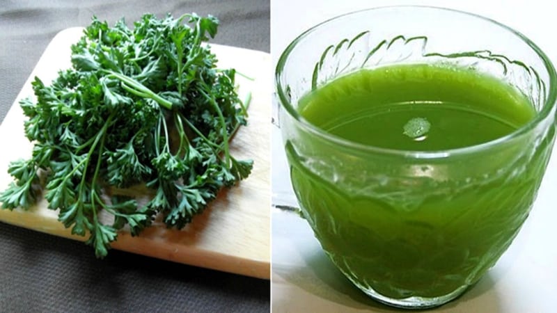 How to use parsley for swelling