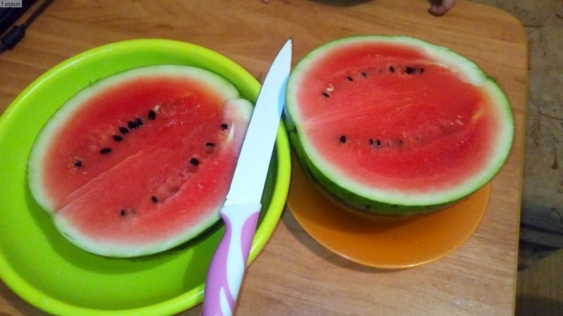 Is it possible to eat pink watermelon and why is it like that?