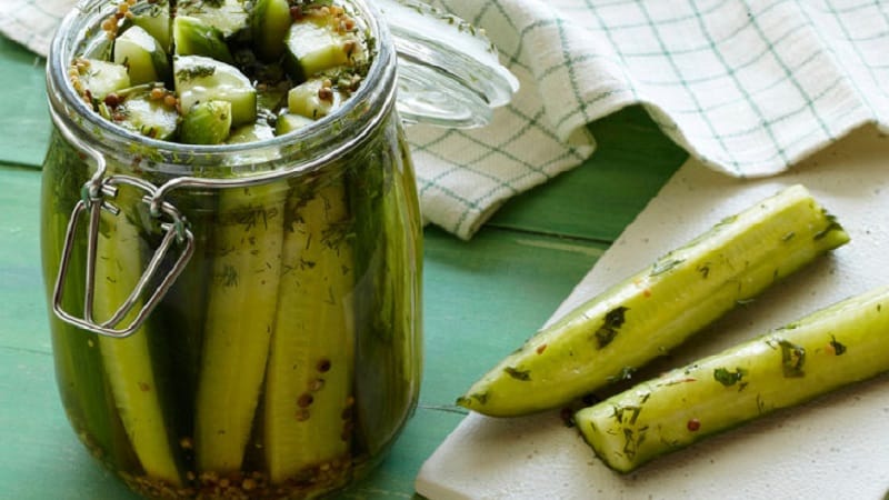 Delicious recipes for pickled Chinese cucumbers for the winter