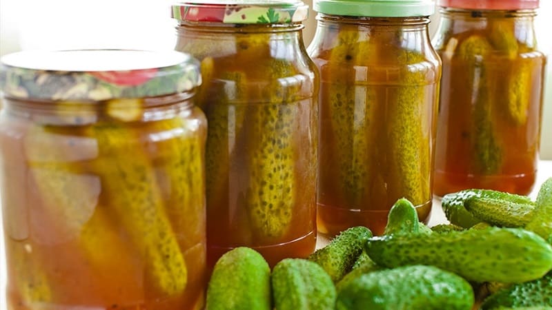 A simple way to prepare cucumbers with chili ketchup without sterilization