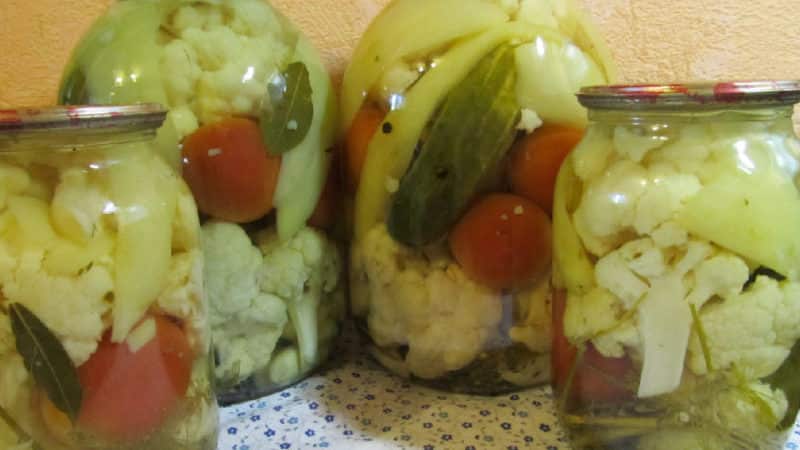 As mais deliciosas receitas de couve-flor, pepino e tomate variados para o inverno