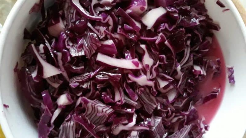 Rezepte für eingelegten Rotkohl mit verschiedenen Zutaten