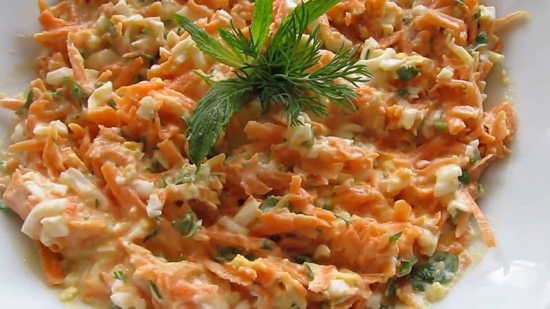 Useful properties of grated carrots with sour cream