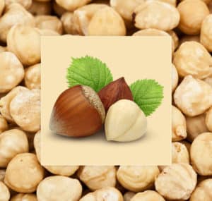 How many calories are in hazelnuts (in 100 g and in 1 piece)