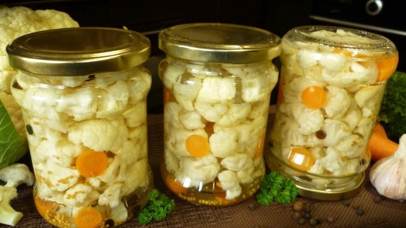 Housewives' favorite recipes for pickling cauliflower in Armenian