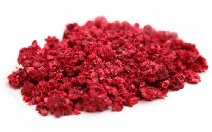 What are freeze-dried raspberries and why are they needed?