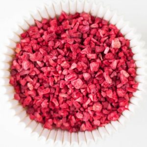 What are freeze-dried raspberries and why are they needed?